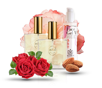 2 x 100ml Perfume + FREE Rose Cleansing Face Gel Bundle Perfume Dupe