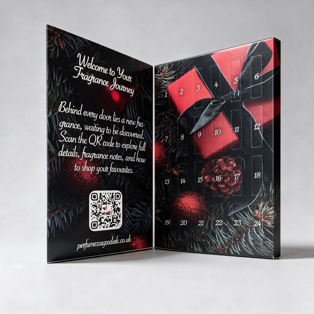Perfume Advent Calendar with 24 x 2ml Eau de Parfum samples open